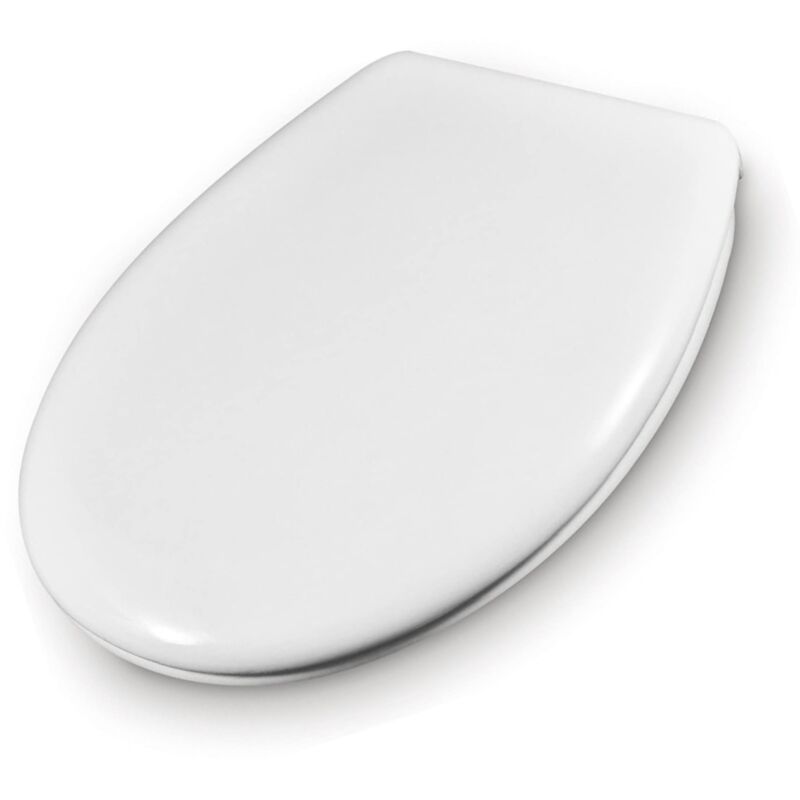 foto del prodotto 4632101 sedile copriwater universale bianco tavoletta copri wc per bagno havel in termoindurente duroplast sedile wc cerniere in acciaio inox