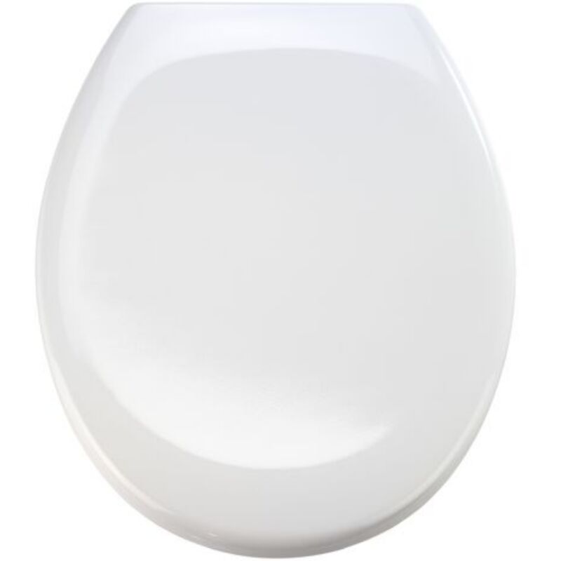 foto del prodotto 4633101 copriwater universale sedile wc, coprivaso in thermoplast, copri wc termoplasico con cerniere regolabili. colore bianco lucido schl fer