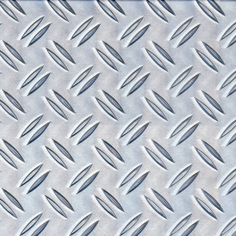 foto del prodotto 466695 lamiera bugnata, tipo mandorlato, alluminio, naturale, 120 x 1000 x 1,5 mm alberts