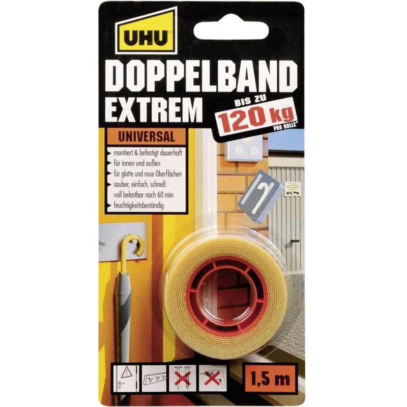 foto del prodotto 46820 nastro biadesivo l x l 1.5 m x 19 mm 1 pz. uhu