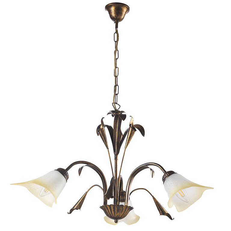 foto del prodotto 4722 3b lampadario lucrezia 3 luci bronzo
