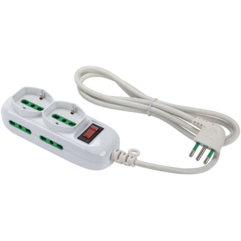 foto del prodotto 474144 multipresa 4p bip 2bip schuko spina 10a fme