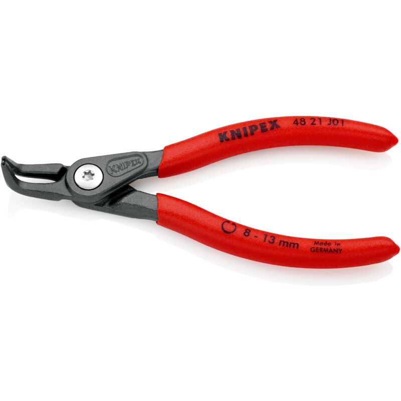 foto del prodotto 48 21 j01 pinza di precisione per anelli di sicurezza per anelli di sicurezza interni a fori rivestiti in resina sintetica antiscivolo bonderizzata