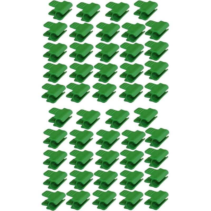 foto del prodotto 48 pezzi di fascette stringitubo da giardino, accessori per pellicole da giardino, picchetti per piante, fascette in plastica per serre, verde