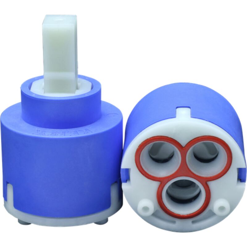 foto del prodotto 480036 schl fer cartuccia rubinetto miscelatore 40mm, cartuccia di ricambio in ceramica con 2 piedini, per rubinetti miscelatori monocomando di