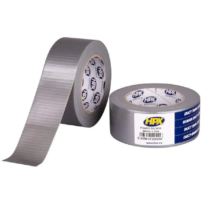 foto del prodotto 48m x 25m duct tape 2200 nastro adesivo in tessuto d argento