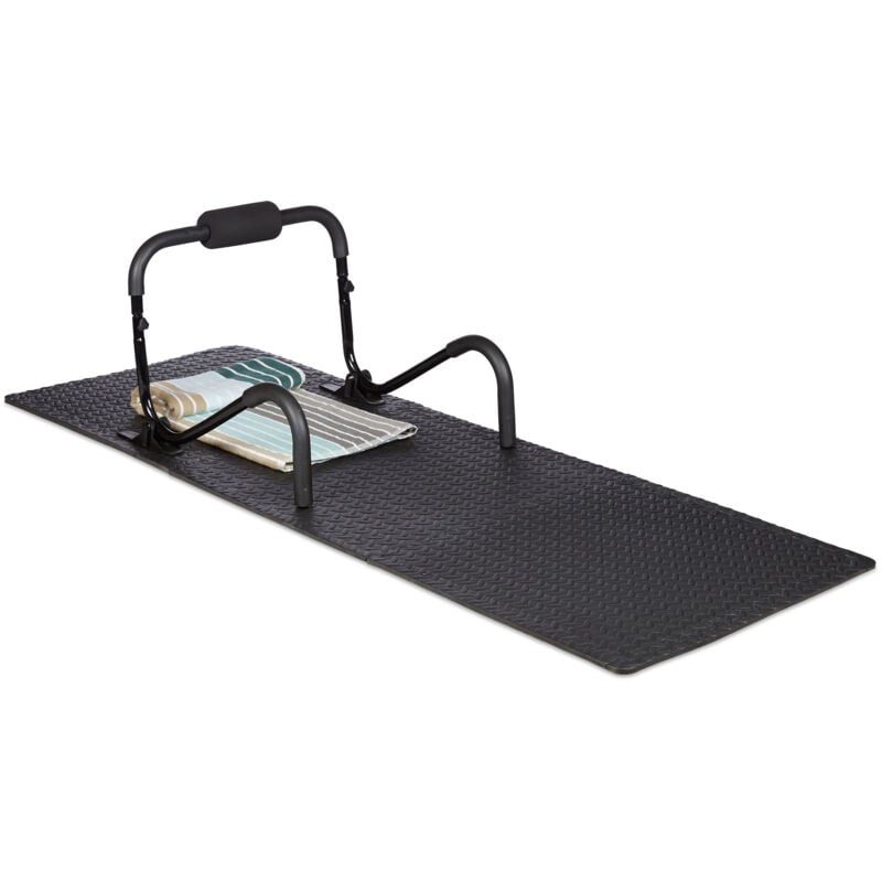 foto del prodotto 48x tappeto ammortizzante e insonorizzante per attrezzi fitness 60x60 cm, set da 48, 3 m , spessore 1 cm, nero