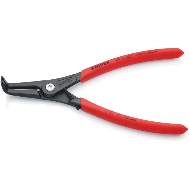 foto del prodotto 49 41 a31 pinza di precisione per anelli di sicurezza per anelli di sicurezza esterni su alberi rivestiti in resina sintetica antiscivolo