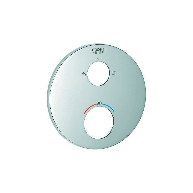 foto del prodotto 49074 rosetta rotonda per thm set di finiture cromate grohe
