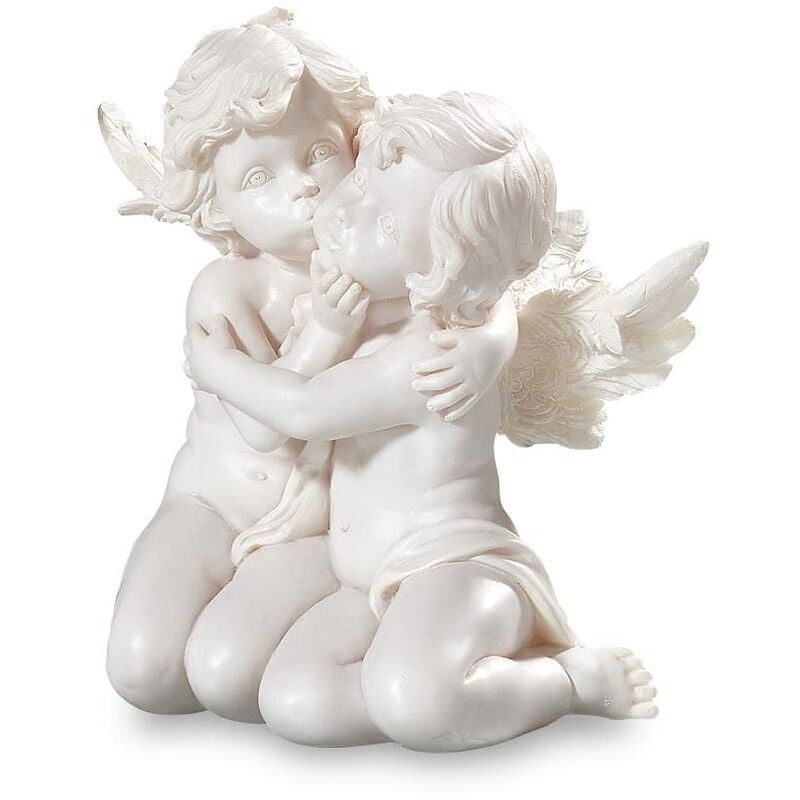 foto del prodotto 49162 angelo decorativo, coppia, inginocchiati, altezza 15 cm pajoma
