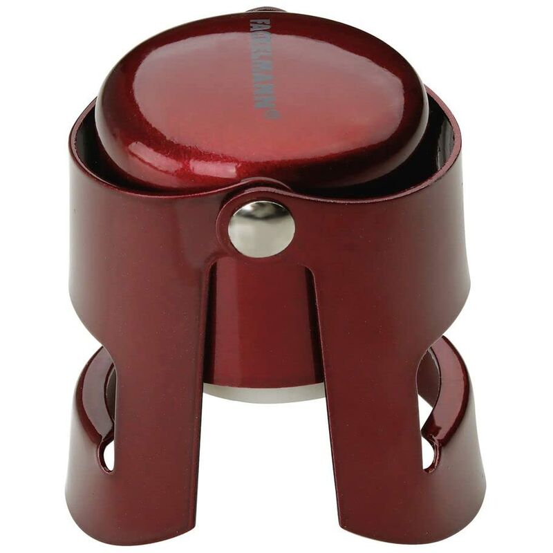 foto del prodotto 49726 tappo per champagne grandcru in silicone rivestito in metallo, acciaio, rosso fackelmann