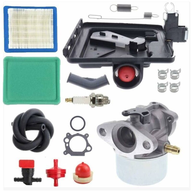 foto del prodotto 498170 carburatore 7699056 790849 kit molle per motore modello 122000 da 4 cv e 7 cv, senza intasamento, con kit filtro aria