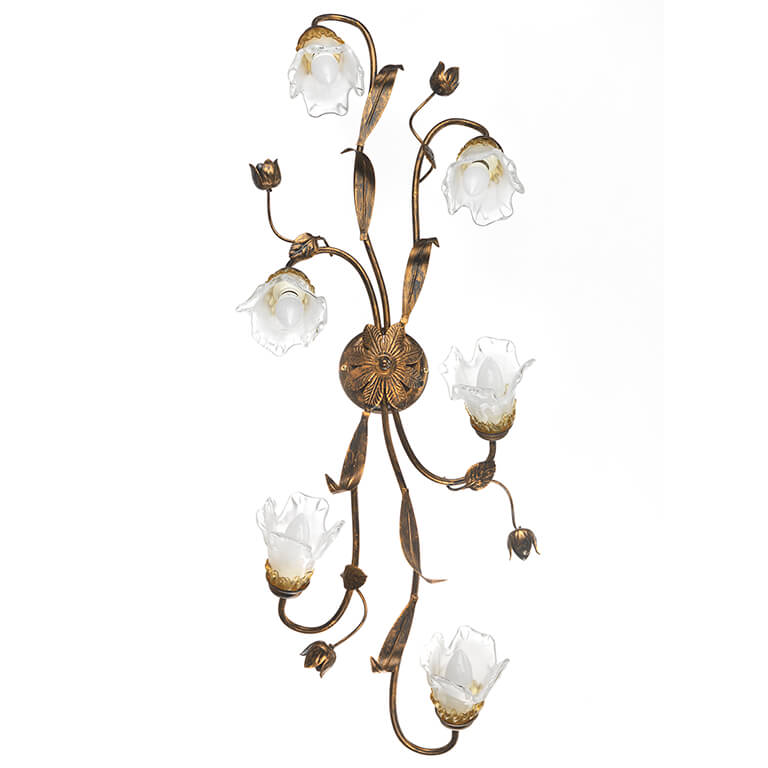 foto del prodotto 4984 pl6 plafoniera arianna 6 luci bronzo