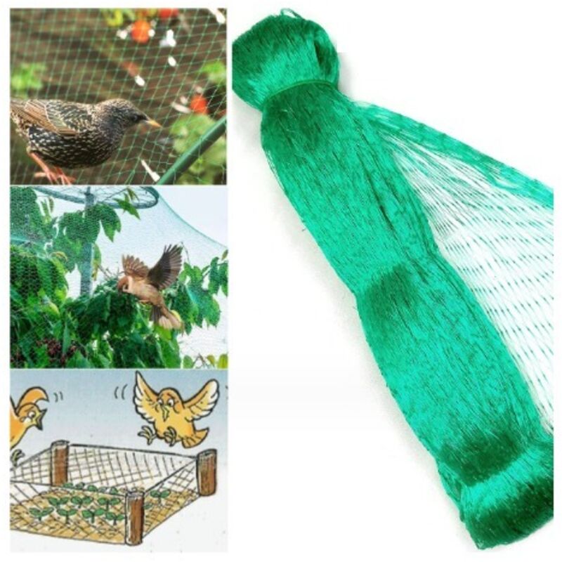 foto del prodotto 4m x 5m reti da giardino, reti antiuccelli, reti da giardino per la protezione di alberi da frutto, piante, stagni, piscine. bebusingoto