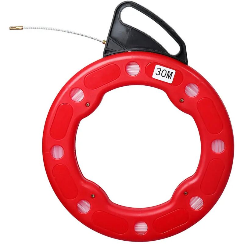 foto del prodotto 4mm x 30m cavo nastro per cavi bobina di estrazione condotto rodder cavo di filo per fibra di vetro 30m