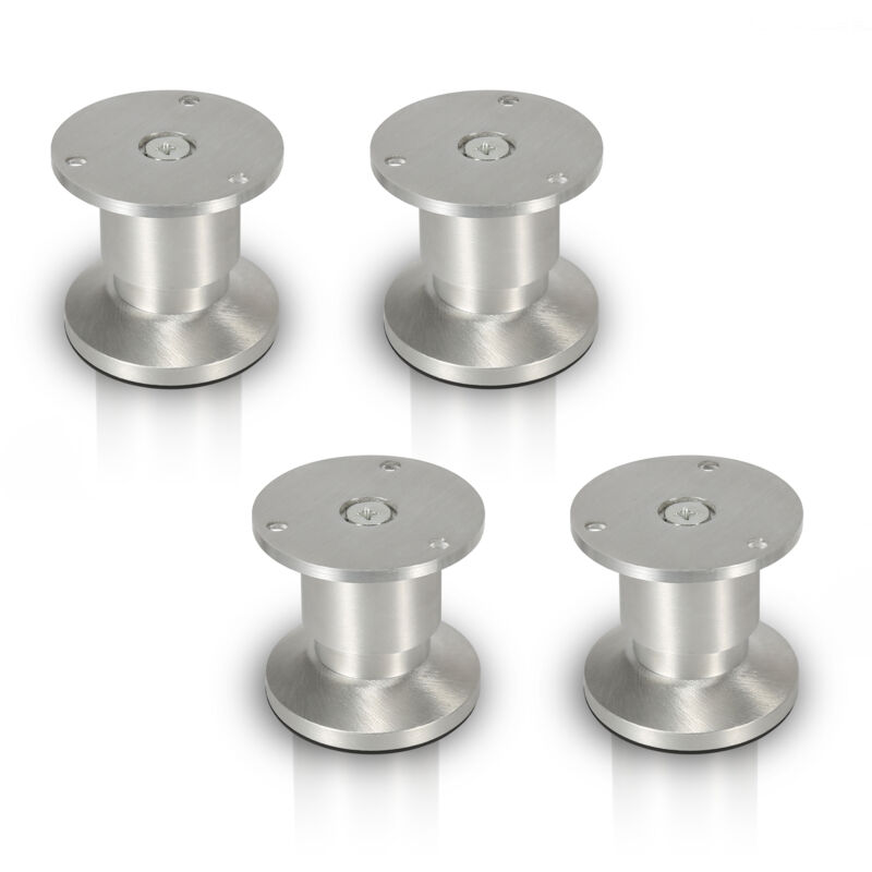 immagine 0 del prodotto 4pcs mobili piedi piedi regolabili lega di alluminio 180 mm piede regolabile argento swanew