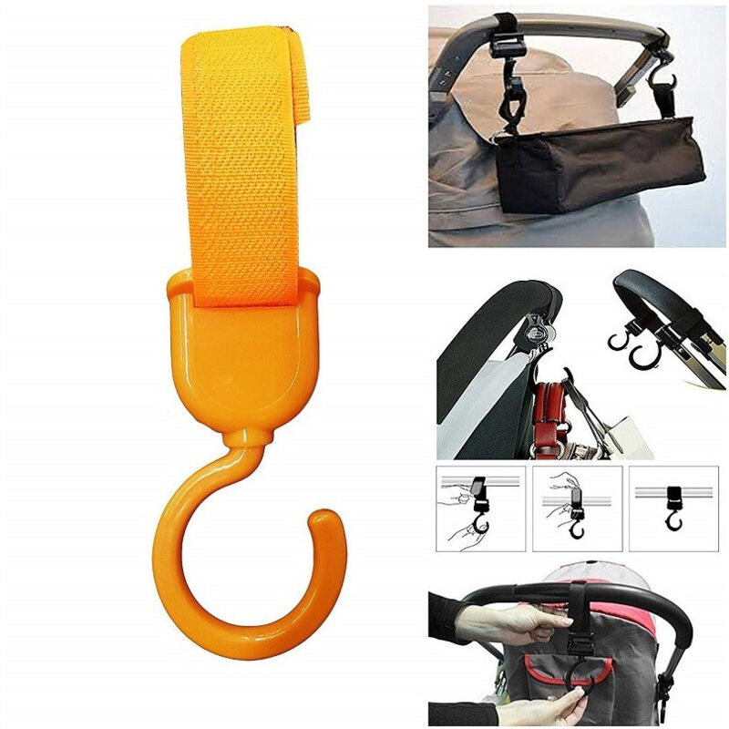 foto del prodotto 4pz ganci 2.0kg plastica multifunzione appendi tutto chiusura passeggino trade shop traesio
