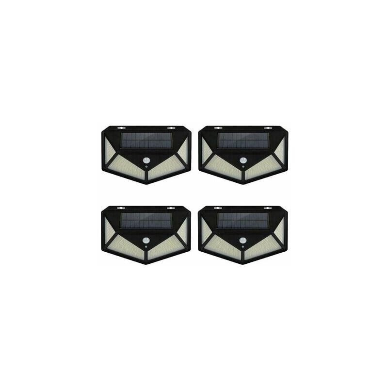foto del prodotto 4pz lampada luce faretto faro esterno solare 300 led sensore movimento hs 8010c