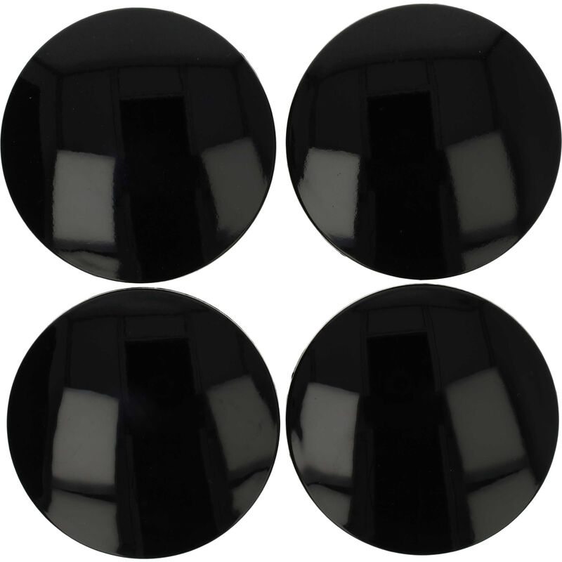 foto del prodotto 4x coprimozzo compatibile con anzio autovetture copriruota, 64 mm nero, plastica vhbw
