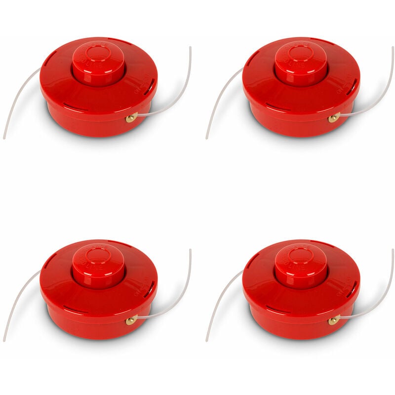 foto del prodotto 4x filo da taglio, pezzi di ricambio per decespugliatore, avanzamento automatico, 4 pezzi con spessore 3mm, lunghezza 2,3m filettatura m10 x 1,25,