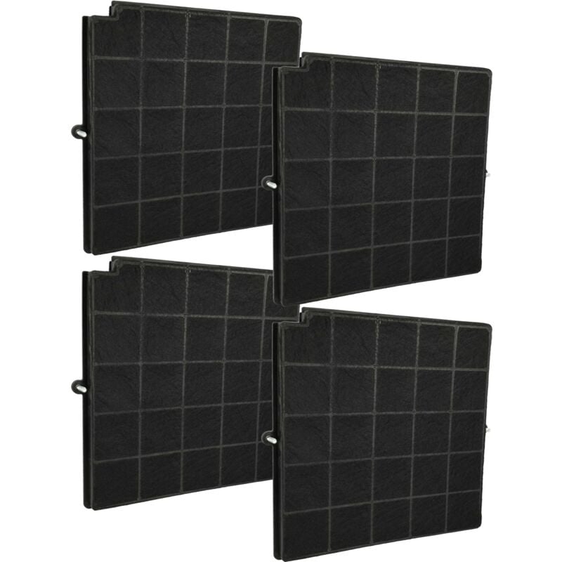 foto del prodotto 4x filtro a carboni attivi compatibile con airforce ccvisw90004, ccvisw120004, ccvisw90003 cappe aspiranti - vhbw