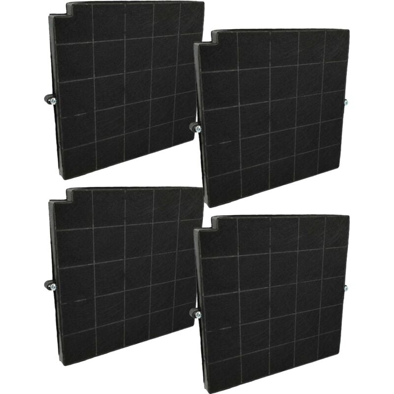 foto del prodotto 4x filtro a carboni attivi compatibile con airlux f30 cappe aspiranti 26,5 x 25,8 x 1,8 cm vhbw
