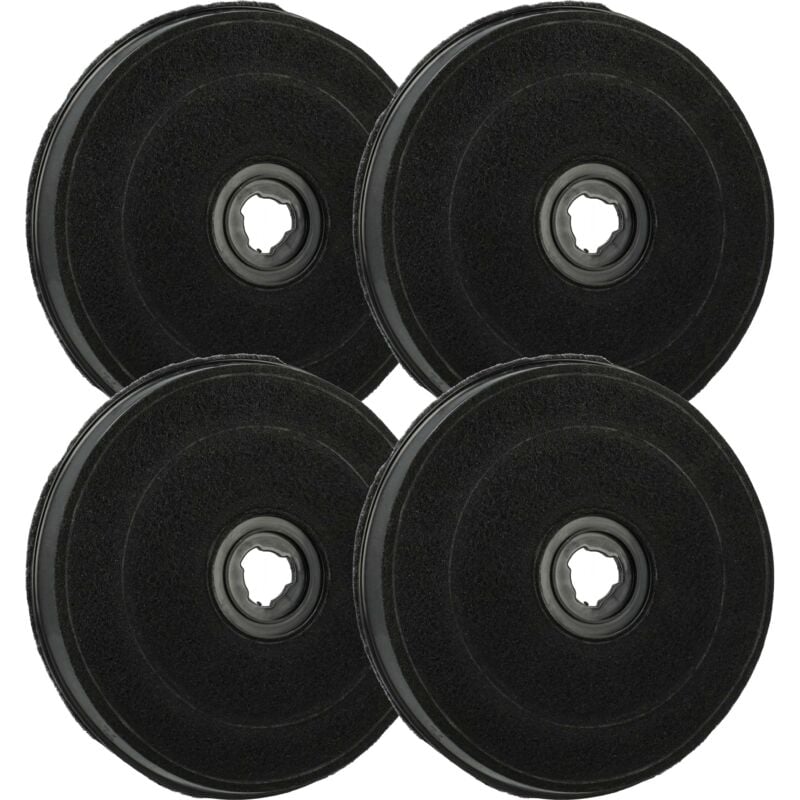 foto del prodotto 4x filtro a carboni attivi compatibile con alno adu3090x - 949610713, adu602e - 942640981, adu3090w - 949610712 cappe aspiranti - 23 cm - vhbw