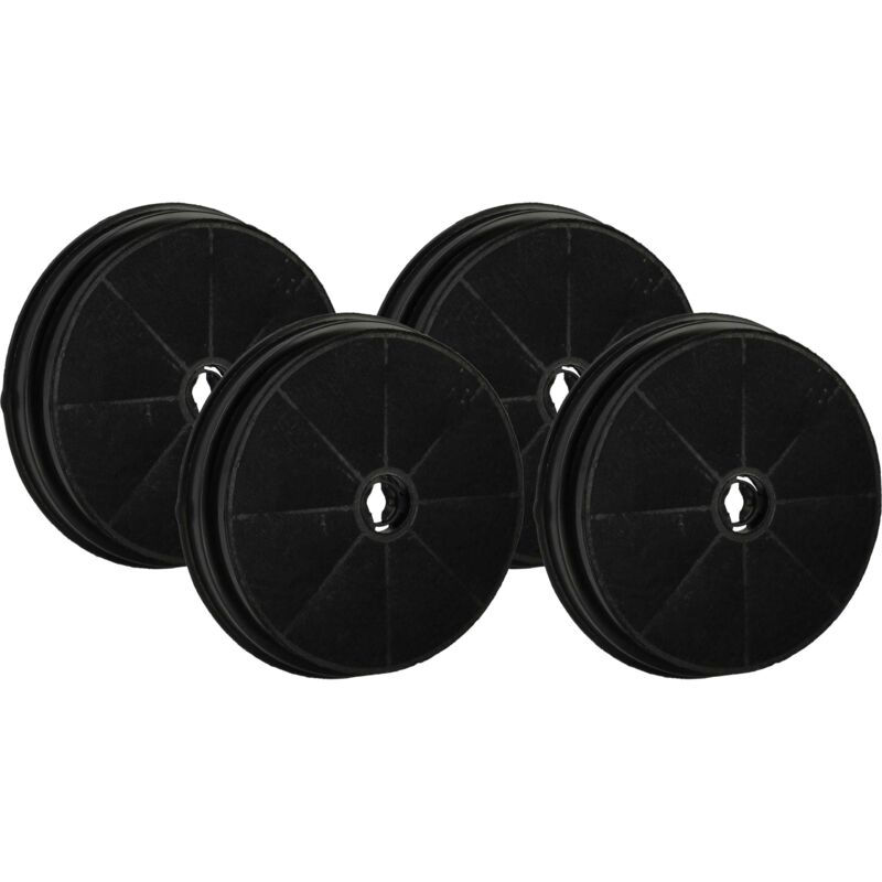 foto del prodotto 4x filtro a carboni attivi compatibile con belling 050410086, 050410084, 050410083, 050410082, 050410081, 050410080 cappe aspiranti - 19 cm - vhbw