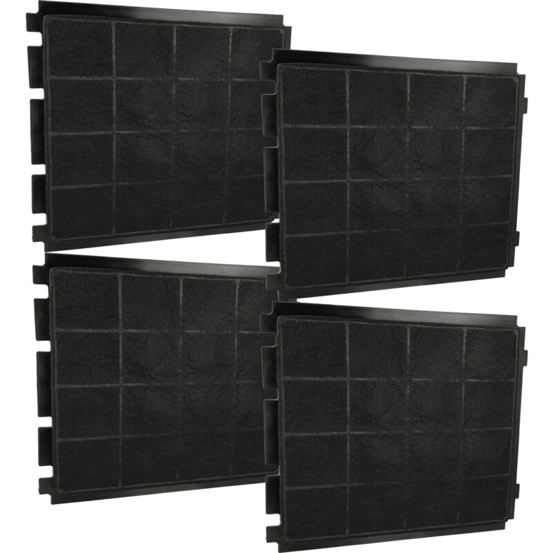 foto del prodotto 4x filtro a carboni attivi compatibile con blaupunkt 5ds99760, 5ds69760, 5db96451 cappe aspiranti - vhbw