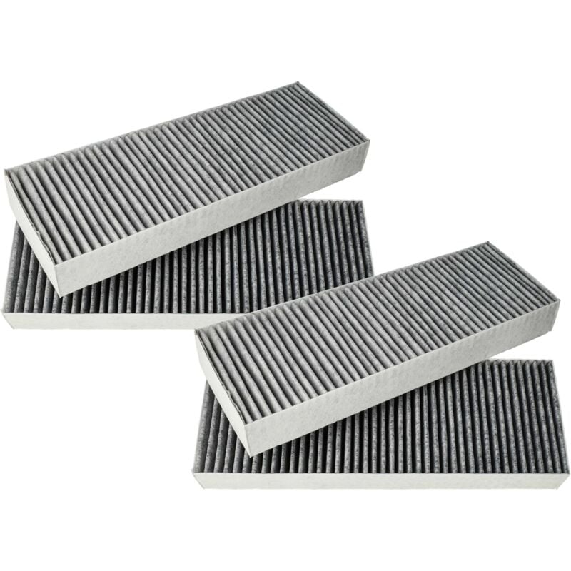 foto del prodotto 4x filtro a carboni attivi compatibile con bora serie bhu, bfiu series, serie biu cappe aspiranti 34 x 12,2 x 4,25 cm vhbw