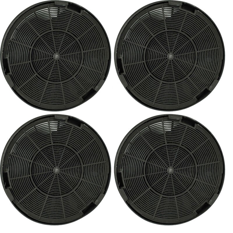 foto del prodotto 4x filtro a carboni attivi compatibile con bosch dhl575c, dhl785c, dhl885c, dwk09g620, dwk09g660 cappe aspiranti 19,6 cm vhbw