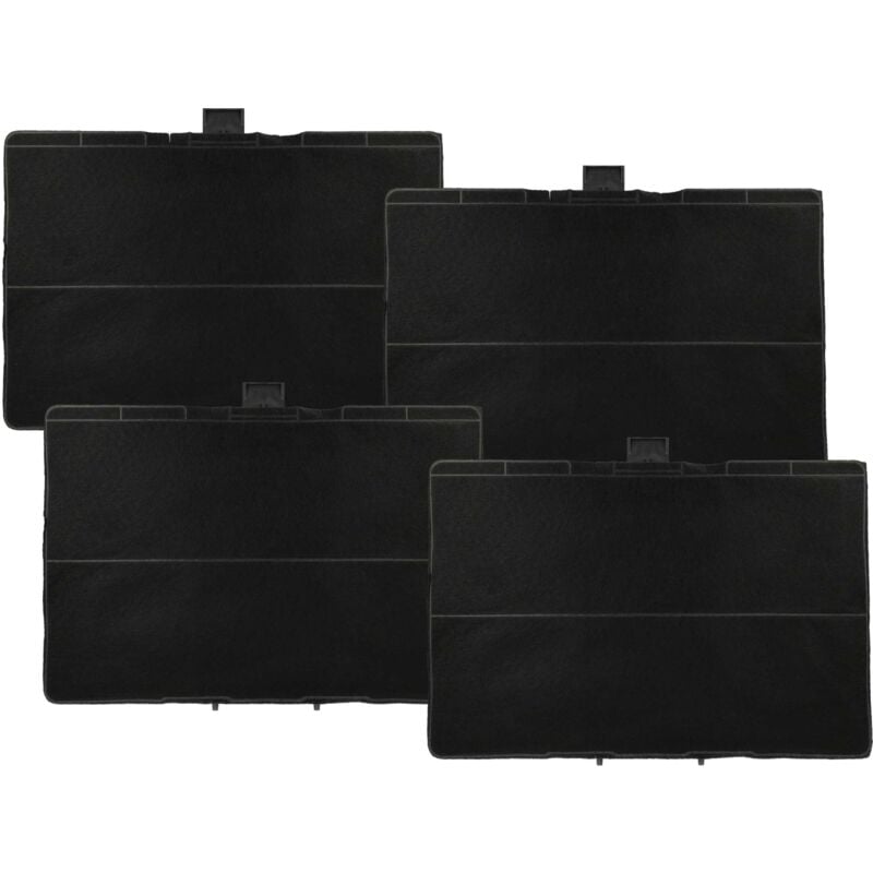 foto del prodotto 4x filtro a carboni attivi compatibile con bosch dwb097e50 01, dwb097e50 02, dwb097a52 03, dwb097e50 03 cappe aspiranti - 31,5 x 21,5 x 2,3 cm - vhbw