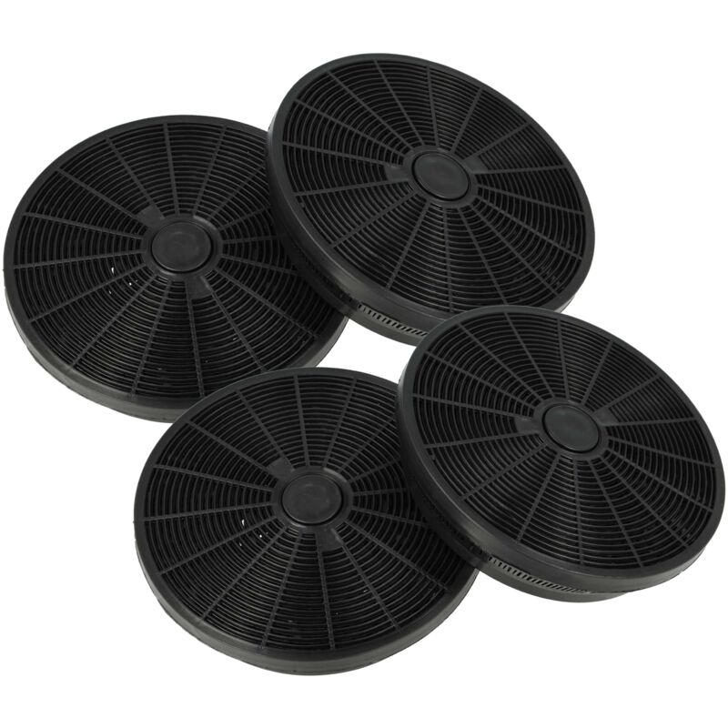 foto del prodotto 4x filtro a carboni attivi compatibile con candy cmb650x, cmbi970lx, cgm91, cgm91x, cgm61, cgm61x, ccr16, ccr616 cappe aspiranti vhbw