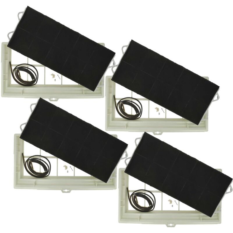foto del prodotto 4x filtro a carboni attivi compatibile con crolls dwucs2bee01, dwucs2aee01, dwucs1bee01, dwucs1aee01 cappe aspiranti 49,5 x 29,5 x 6,2 cm vhbw