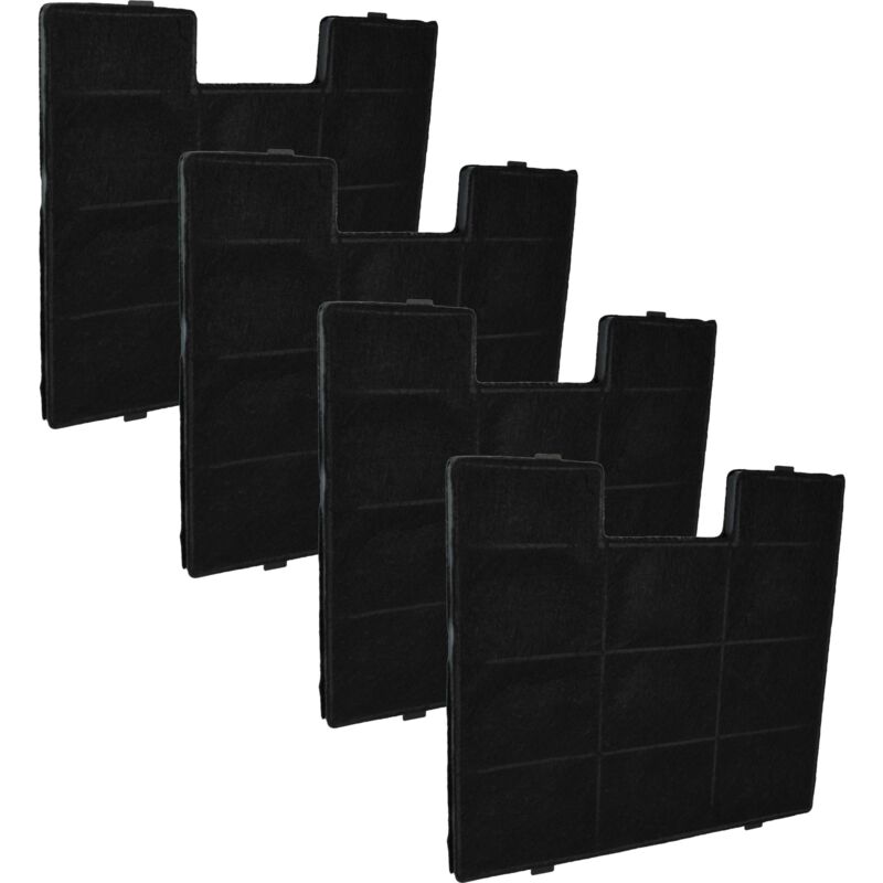 foto del prodotto 4x filtro a carboni attivi compatibile con domatix vittoria 681 lx, 683 lx cappe aspiranti vhbw