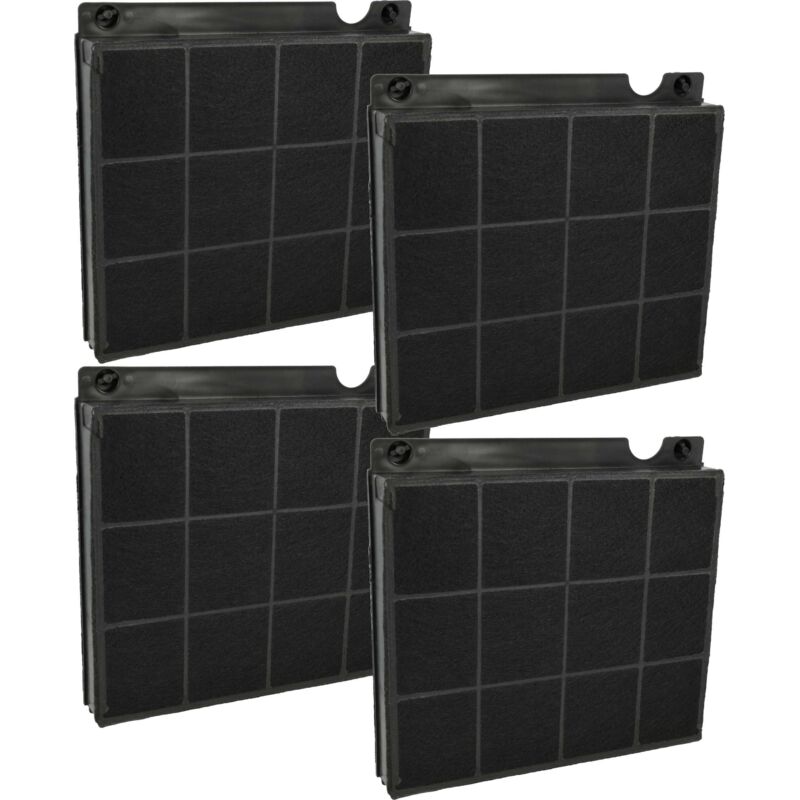 foto del prodotto 4x filtro a carboni attivi compatibile con elica aurora, bogart, bridge, bridge 90, ariast, artica, atlantica adas 305, atlantis cappe aspiranti