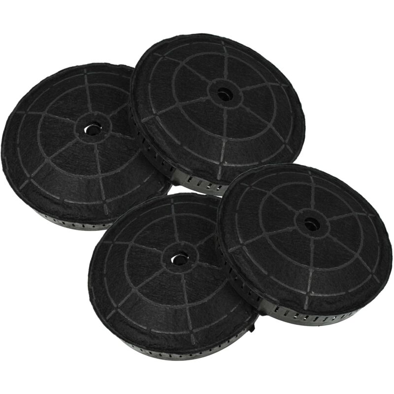 immagine 0 del prodotto 4x filtro a carboni attivi compatibile con elica cmp0101142b, box in plus, cmp0050550b, capito cappe aspiranti 17,2 cm vhbw