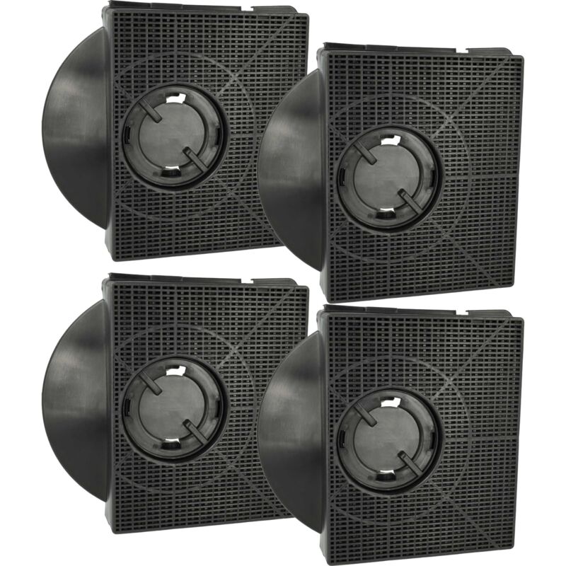 immagine 0 del prodotto 4x filtro a carboni attivi compatibile con elica prf0121068a, prf0114645, prf0121068, prf0104624a cappe aspiranti 21,3 x 20,7 x 4,1 cm vhbw