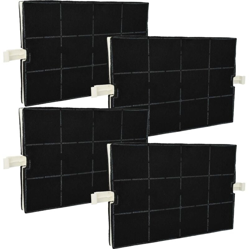 foto del prodotto 4x filtro a carboni attivi compatibile con gaggenau kf60090, kf001010, dke685c, d8980n1, cz5120x5 cappe aspiranti - 36,7 x 20,0 x 2,4 cm - vhbw