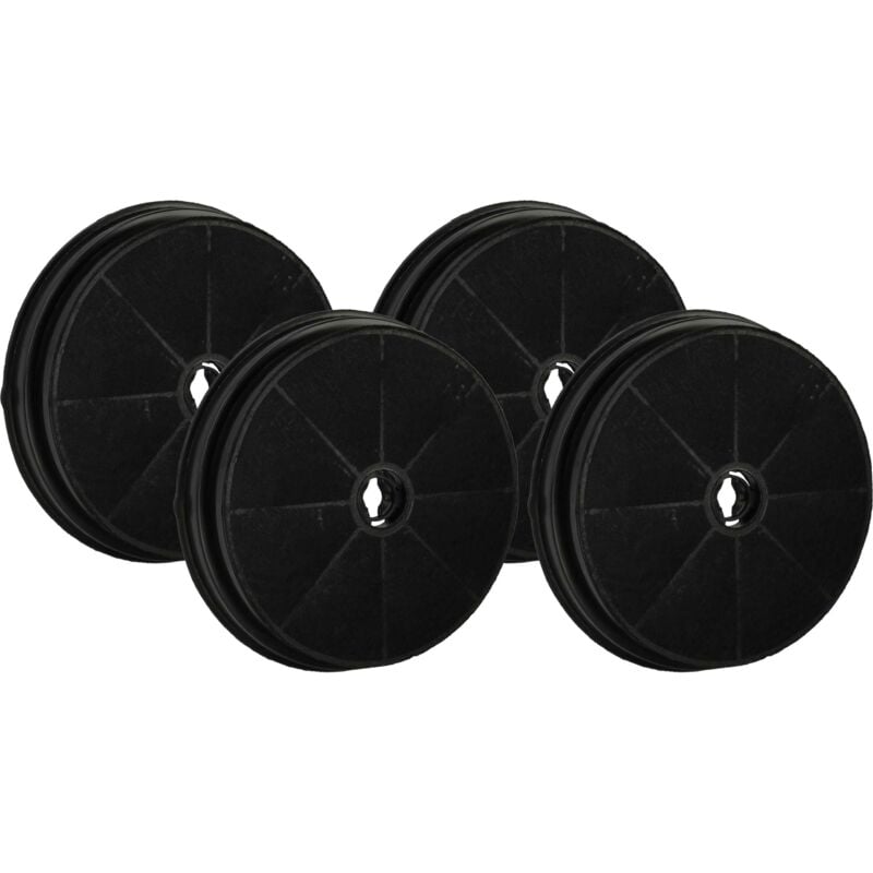 foto del prodotto 4x filtro a carboni attivi compatibile con indesit f059591 h161.tix , f057453 ig80gy , f065063 h892ix cappe aspiranti 19 cm vhbw