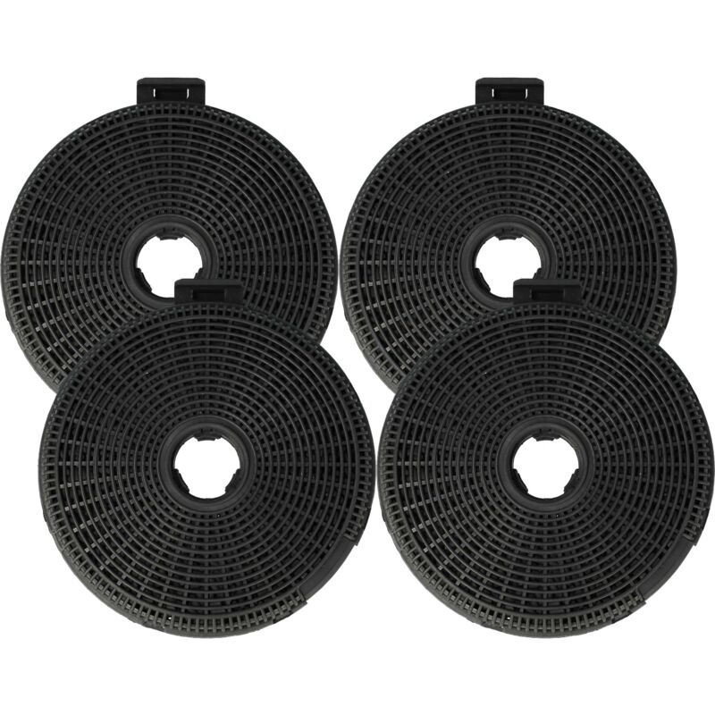 foto del prodotto 4x filtro a carboni attivi compatibile con k ppersbusch kdc61.ge, zub881, kd 9570.1, kd 9380.1, kd 9610.0 cappe aspiranti 20 cm vhbw