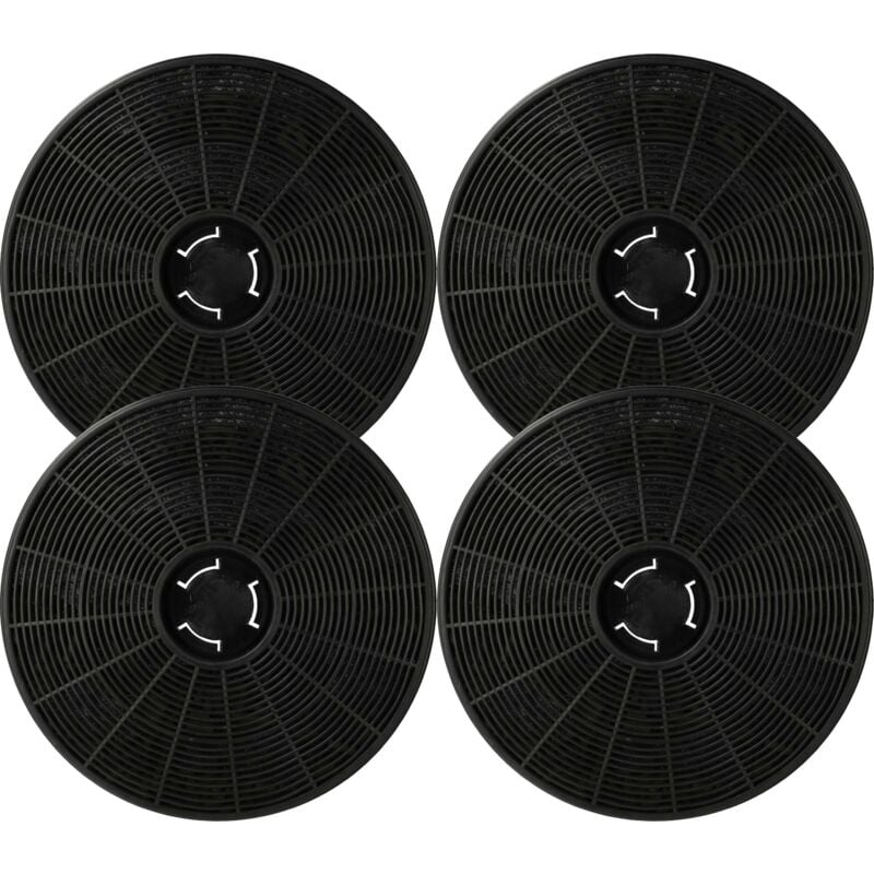 foto del prodotto 4x filtro a carboni attivi compatibile con klarstein limelight 10041133, 10041227, 10041228 cappe aspiranti 16 cm vhbw