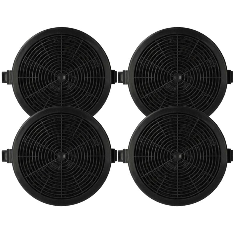 foto del prodotto 4x filtro a carboni attivi compatibile con klarstein serie sofia cappe aspiranti - 11,2 cm - vhbw