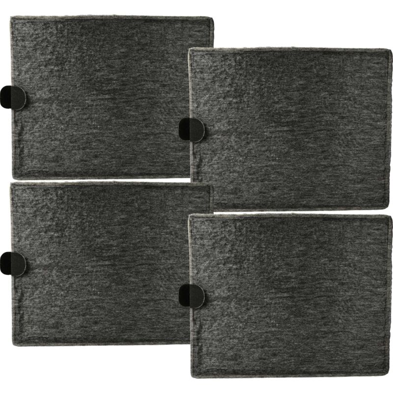 foto del prodotto 4x filtro a carboni attivi compatibile con miele da 2450-1, da 5960 w, da 5966 w, da 2450, da 5290 w cappe aspiranti - 26 x 21,3 x 1,9 cm - vhbw