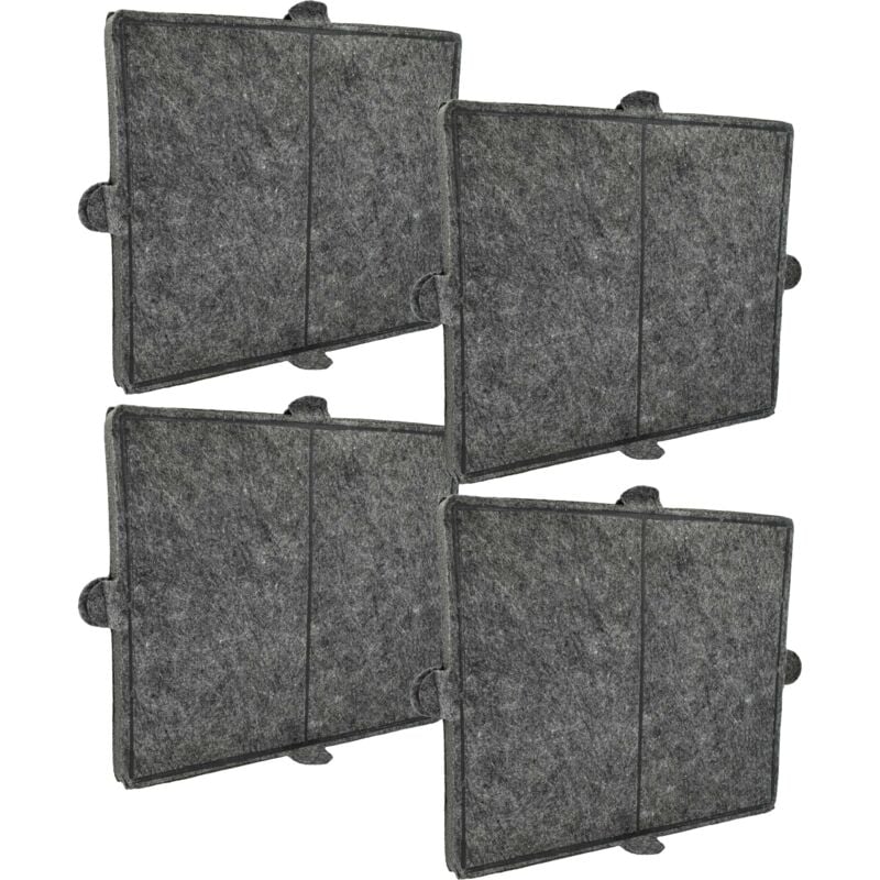 foto del prodotto 4x filtro a carboni attivi compatibile con miele da 424 v, da 424 v ext, da 429-4, da 428-6, da 428-8 w, da 426-4, da 428-4 cappe aspiranti - vhbw