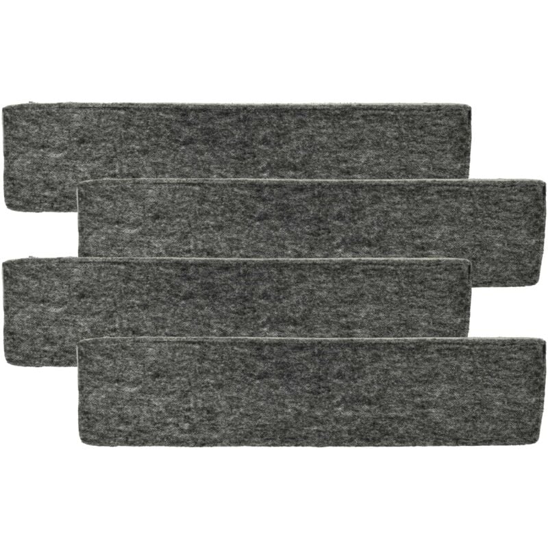 foto del prodotto 4x filtro a carboni attivi compatibile con miele da 6700 d / brws, da 6700 d / edst, da 6700 d / hvbr cappe aspiranti - 42,5 x 9,7 x 1,9 cm - vhbw