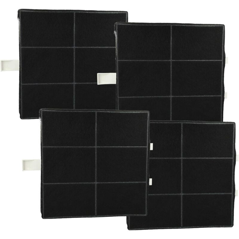 foto del prodotto 4x filtro a carboni attivi compatibile con neff z5119x5, z5116x1, z5116x5, d79b42n0 02, z5116x0 cappe aspiranti - 22,2 x 22,2 x 2,4 cm - vhbw