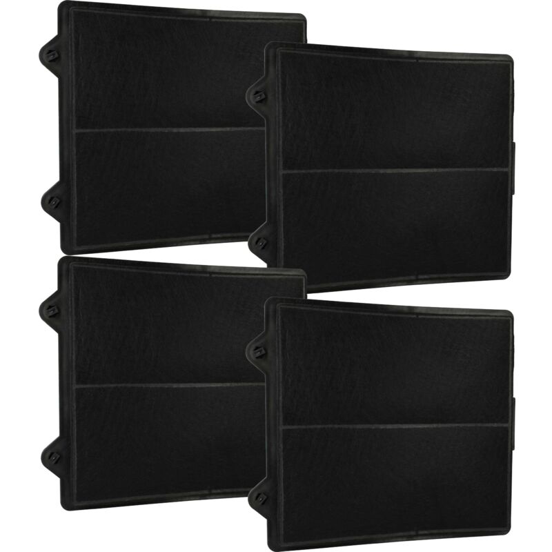 foto del prodotto 4x filtro a carboni attivi compatibile con refsta taifun lc92950 01, lc918050, lc664wa10, lc654wa10, lc45960, lc45950, lc45750 cappe aspiranti - vhbw