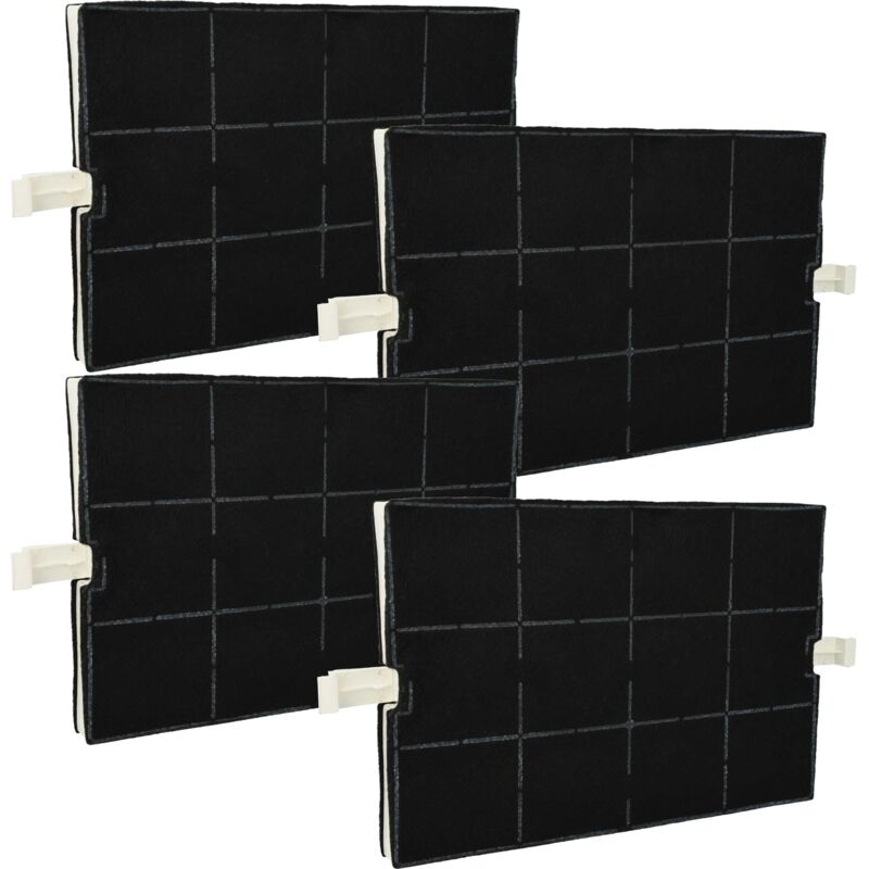 foto del prodotto 4x filtro a carboni attivi compatibile con siemens lz51605, lz51600, lk600120, lk600110, lf157ga60 cappe aspiranti 36,7 x 20,0 x 2,4 cm vhbw