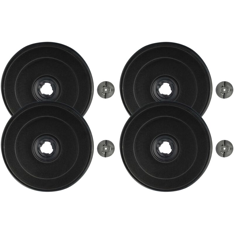 foto del prodotto 4x filtro a carboni attivi compatibile con smeg 880449, 880495, 880202, 880351, 880883, 880892, 880867, 880870, 880201 cappe aspiranti - 2,3 cm - vhbw